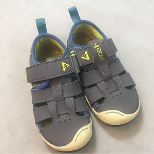 Plae Sam 2.0 Steel Gray Kids Boys Breathable Slip On Shoes 106251 053 Sz 8 Water